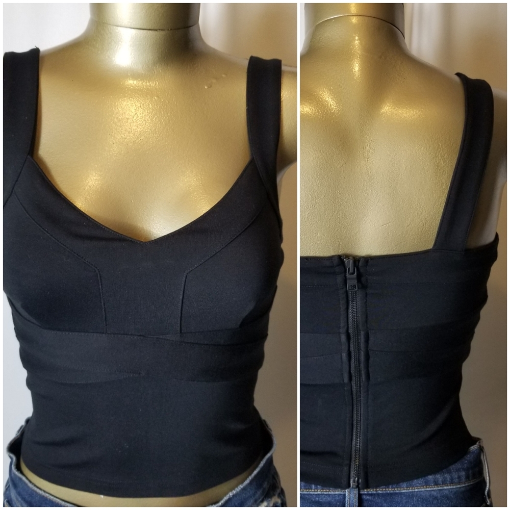 ARMANI EXCHANGE SEMI CROPPED TOP